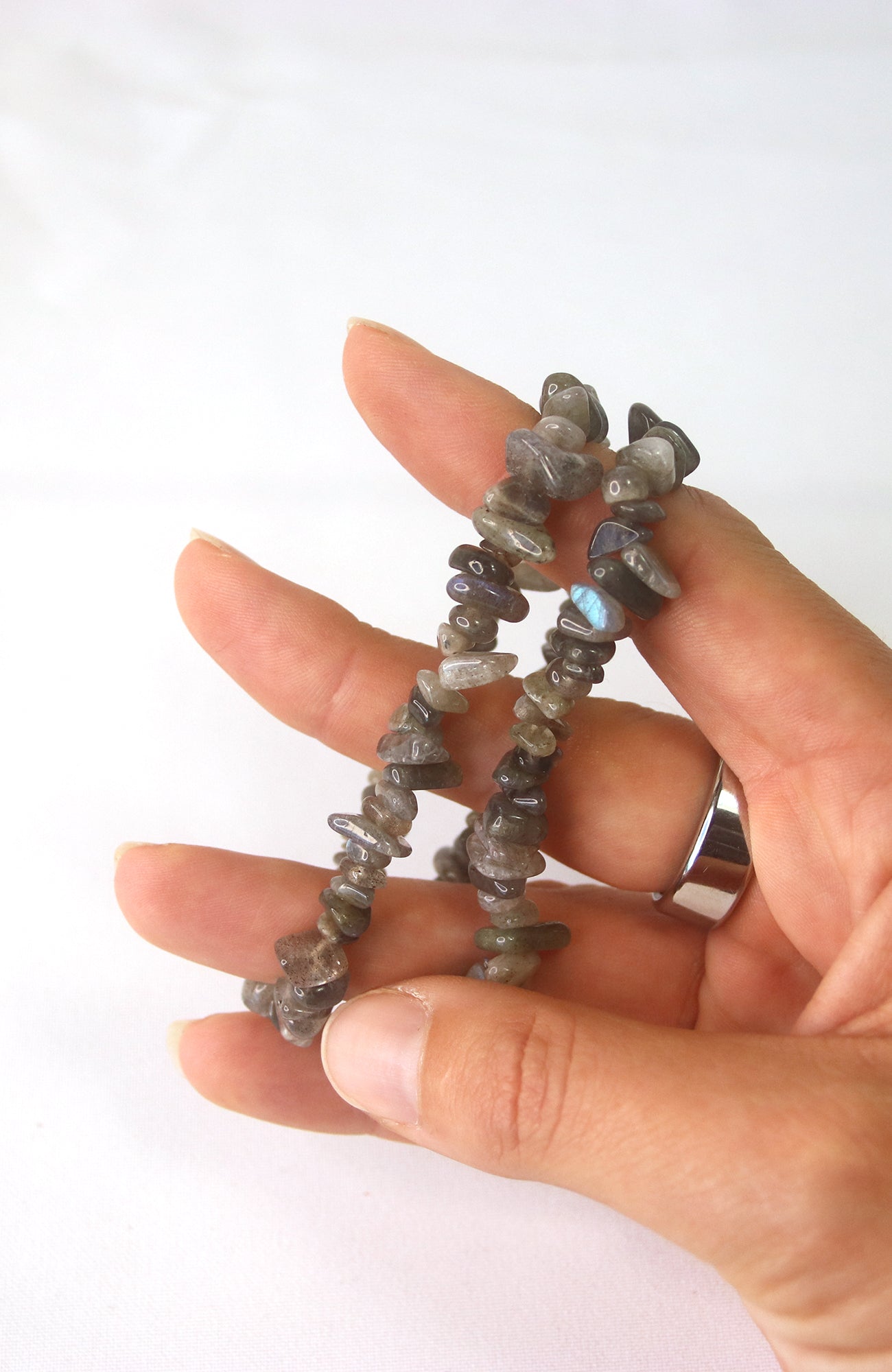 Labradorite Chip Bracelet